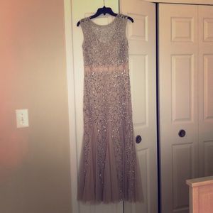 Beaded Adrianna Papell gown.
